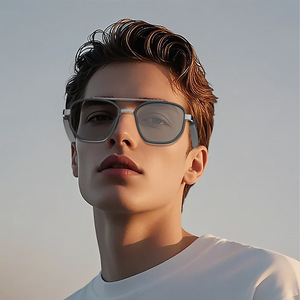 [Traduction IA] Lunettes Intelligentes Transfrontalières GS17 : Contrôle Tactile, Chargement Magnétique, Écoute Musicale, Appels Téléphoniques - Product Image 1