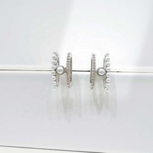 Prix usine – Boucles d'oreilles clous uniques et élégantes en argent 925 plaqué argent, zircon, faites à la main, motif fleur, pour femme, mariage, grande étoile, collection 2026 - Product Image 2