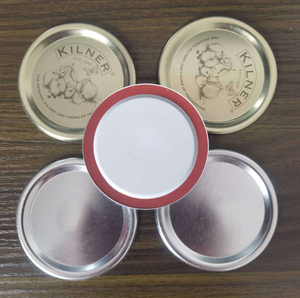 Tapas y anillos para conservas de tarros Mason de <span class=keywords><strong>boca</strong></span> ancha, tapa de rosca a prueba de fugas de tipo dividido, Material de Metal plateado - Product Image 6