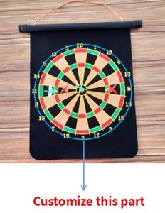 Wholesale Hanging <strong>Custom</strong> 15 Inch Strong <strong>Magnetic</strong> <strong>Dartboard</strong> Set Dart Board High Quality Material Indoor Game <strong>Dartboard</strong> With Darts - Product Image 3