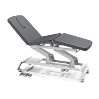 Table de thérapie électrique réglable en métal Camino Treatment Avalon à 2 sections, lit de rééducation à levage intermédiaire pour exercices, garantie 5 ans