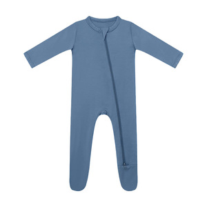 Warm Soft and Stretchy 2 Way Zip Footed 0 Months Bamboo Viscose Animal Sleeping <strong>Pyjamas</strong> for Babies Romper Onesie Pajama - Product Image 2