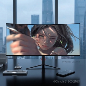จอเล่นเกม LED KVM PBP โค้งกว้างพิเศษขนาด40นิ้วประสิทธิภาพสูง5K 75Hz 120Hz สำหรับนักเล่นเกมพีซีจากโรงงานจีน - Product Image 1