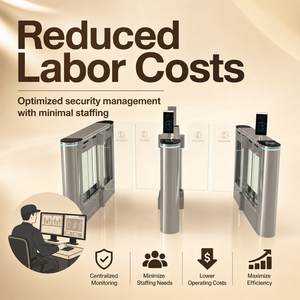 ประตูหมุนอัจฉริยะสำหรับชุมชนอุตสาหกรรมกลางแจ้ง ป้องกันการปีนป่าย ยกสูงขึ้น พร้อมระบบจดจำใบหน้า ป้องกันการติดตามจากด้านหลัง - Product Image 1