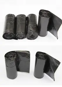 Sacos de lixo reciclado saco de lixo preto personalizado atacado