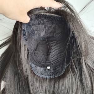 Qingdao Factory <span class=keywords><strong>Natural</strong></span> Black Straight Hair <span class=keywords><strong>Cabello</strong></span> humano ruso Stock Top Lace Peluca judía - Product Image 6