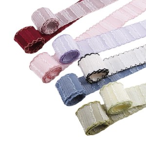 Bricolage fait à la main pince à cheveux à chevrons motif <span class=keywords><strong>de</strong></span> vague ruban Polyester coton bord tissu pour vêtements chapeaux chaussures sangle - Product Image 5