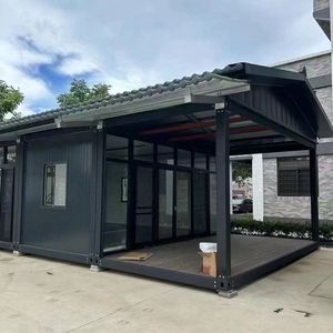 Unidad de Oficina Móvil con Estructura de Acero y Paredes de Vidrio, Diseño Moderno, Fácil Instalación, Uso en Exteriores - Product Image 4