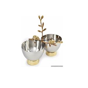 Design fantaisie moderne couleur marron bols de service aux fruits secs décoration de table de luxe bols à cadeaux de mariage standard modernes à vendre - Product Image 4