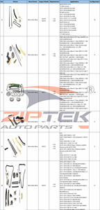 Ap02 — Kit de chaînes de distribution moteur, 3.0L m271, pour Benz W203, C280, W219, CLS <span class=keywords><strong>280</strong></span>, C209, CLK <span class=keywords><strong>280</strong></span>, W211, E280, W212, E 300, R171, <span class=keywords><strong>SLK</strong></span> <span class=keywords><strong>280</strong></span> - Product Image 2