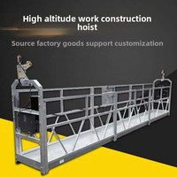 Plateforme élévatrice suspendue électrique IV.ZLP630/800, surface galvanisée à chaud, sans matériau de support, pour travaux de construction murale extérieure