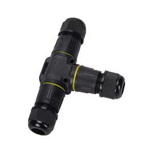Té TY-Type Câble d'extérieur Connecteur de câblage étanche à connexion rapide Plug-and-Play 2 entrées 1 sortie <span class=keywords><strong>Cuivre</strong></span> durable sans soudure - Product Image 3