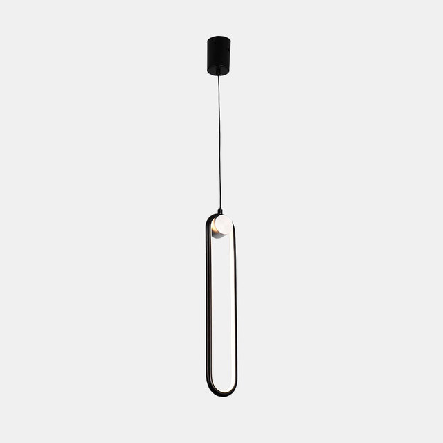 Modern Long Led Hanging Lamp Cylinder Linear Led Pendant Light for Bar Dinning Room