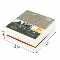 Caja de cartón plegable con diseño personalizado de fábrica china, ecológica, con revestimiento reciclado, en forma de libro, para auriculares.
