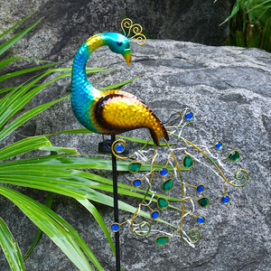 Luces Solares Decorativas para Jardín con Forma de Pavo Real, Resistentes al Agua, Alimentadas por Energía Solar - Product Image 4