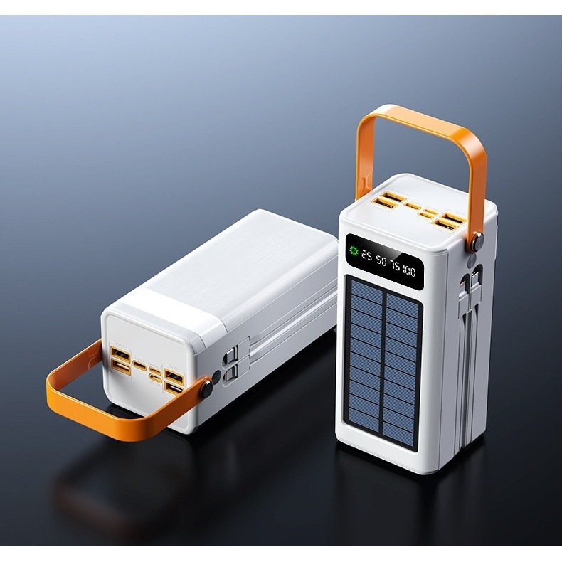 Blanc [alimenté par l'énergie solaire] livré avec un câble de charge rapide