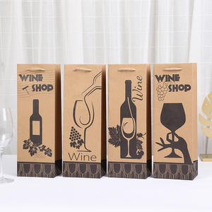 Logo personnalisé et tailles haut niveau d'apparence papier kraft corde sac de vin rouge/sac cadeau/sac cadeau de vin rouge unique exportation du Vietnam - Product Image 3