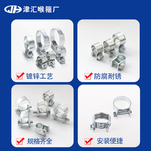 Abrazadera de manguera pequeña de 32-34 mm, abrazadera de tubo de acero al carbono con revestimiento de zinc para uso industrial general - Product Image 4
