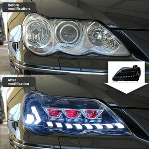 Modification du bloc optique avant pour Toyota Reiz 2005-2009 avec projecteur LED de style Audi, feux de jour et clignotants dynamiques - Product Image 3