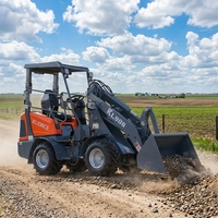 Heißer Verkauf KL906 600kg Nennlast 0,3m³ Schaufel Yanmar Motor Hydrostatischer Mini-Radlader für Landwirtschaft, Obstgarten, Forstwirtschaft, Ranch