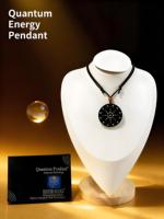 Pendentif quantique énergétique japonais haut de gamme en pierre de lave, tourmaline, strass, constellation noire, anti-rayonnement EMF pour enfants