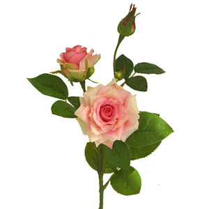 ดอกกุหลาบประดิษฐ์สีชมพูหลายชั้น ยี่ห้อ Yihua Floral Art ให้ความรู้สึกเหมือนดอกจริง ตกแต่งแจกันสำหรับห้องนั่งเล่นและงานแต่งงาน - Product Image 5
