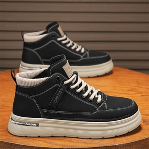 Botas de Tobillo Retro con Cordones para Hombre, Otoño Invierno Primavera 2026, Suela Gruesa, Cómodas, Transpirables, Resistentes a la Abrasión y Antideslizantes - Product Image 4