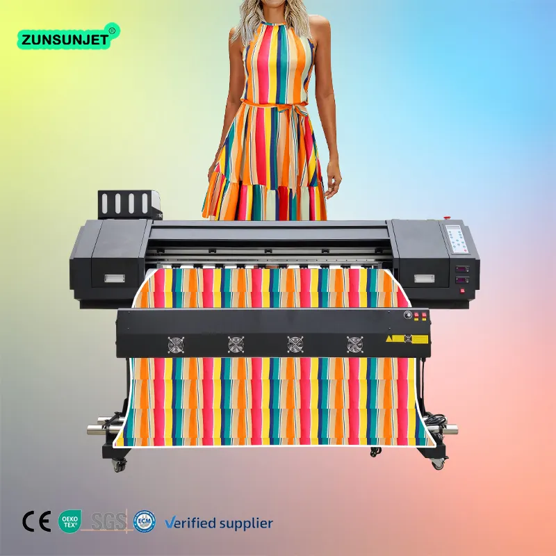 Zunsunjet Eco ตัวทําละลายเครื่องพิมพ์ Dx7 Imprimante สิ่งทอเสื้อยืดไวนิลเครื่องพิมพ์ขนาดเล็กการพิมพ์สําหรับธุรกิจขนาดเล็ก
