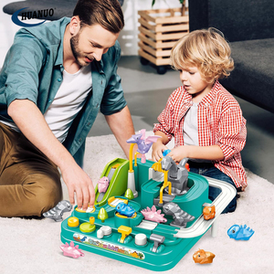 Juego de rescate de dinosaurios, juguetes educativos preescolares, rompecabezas, coche de riel, pistas de carreras, coche, vehículo de aventura, coche de juguete, pista de juguete - Product Image 5