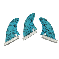 Ailerons de surf UPSURF FCS2 en fibre de verre nid d'abeille, ensemble de trois ailerons pour planche de surf