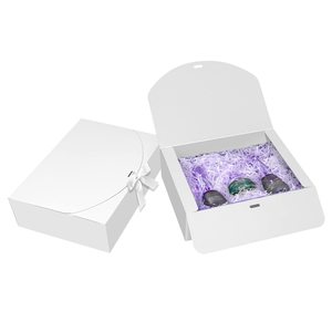 Cajas de Regalo con Tapas de Papel Kraft, Caja de Regalo Blanca con Cinta, Caja de Propuesta para Damas de Honor, para Empaque de Bodas, Cumpleaños, Cupcakes - Product Image 1