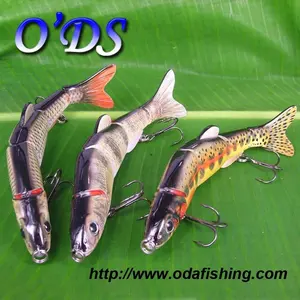 Artificial bait type fishing tackle multi jointed swim baits factory direct wholesale hard body fishing lures
