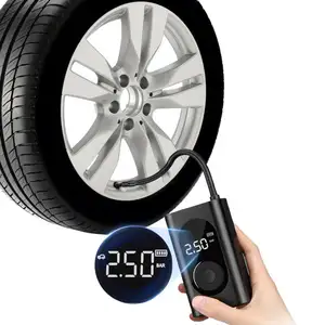 4000Mah Wireless Mini Car Tyre Pump Air Compressor Electric Portable Tire Inflators For Car Tire Pump Pressure Detecting