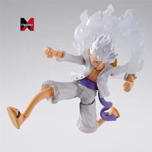 One Pieced Luffy Gear Five Nika Sun God <span class=keywords><strong>Anime</strong></span> figura articulada articulaciones Pose-able estatua modelo Kit regalo - Product Image 1
