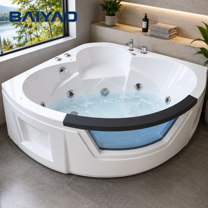 Vasca Idromassaggio Angolare con Bolle, Jacuzzi e Idromassaggio per 2 Persone, <span class=keywords><strong>Spa</strong></span> da Interno, Yacuzzi - Product Image 6