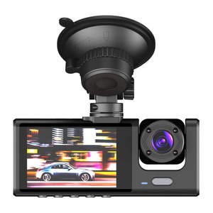 Mini Dash Cam con Schermo da 2 Pollici, <span class=keywords><strong>Telecamera</strong></span> a 3 Canali 1080P con Triplo Obiettivo, Specchietto Retrovisore con Monitoraggio Parcheggio, DVR HD <span class=keywords><strong>per</strong></span> <span class=keywords><strong>Auto</strong></span> con Visione Notturna 170° - Product Image 4