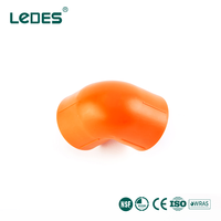 Raccord de tuyauterie en PPR orange LEDES à 90 degrés, à souder à chaud, certifié CE ISO, connecteur d'eau