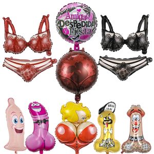 Globos para <span class=keywords><strong>Despedida</strong></span> de Soltero, San Valentín, Lencería Sexy, Globo de Aluminio con Forma de Vagina, Globo con Forma de Pene - Product Image 1