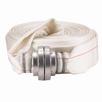 Tuyau d'incendie blanc de taille Storz 1.5 "x 30 mètres avec tuyau d'eau de couplage Storz en cuivre et aluminium pour vanne