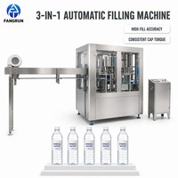 Ligne de production clé en main d'eau minérale et d'eau potable pure, machine intégrée de lavage, rinçage, remplissage et bouchage de bouteilles