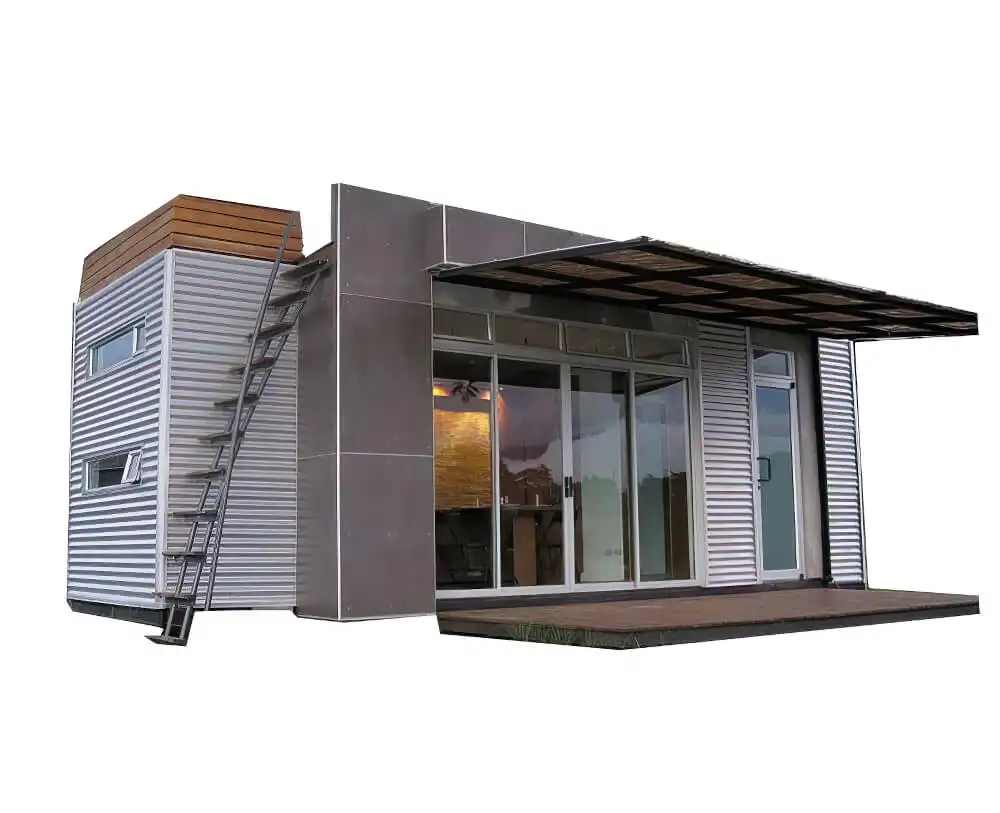 Vận Chuyển Nhà 40 Feet Prefab Tiny Container-Hous Thiết Kế Container Nhà Thứ Hai Bán