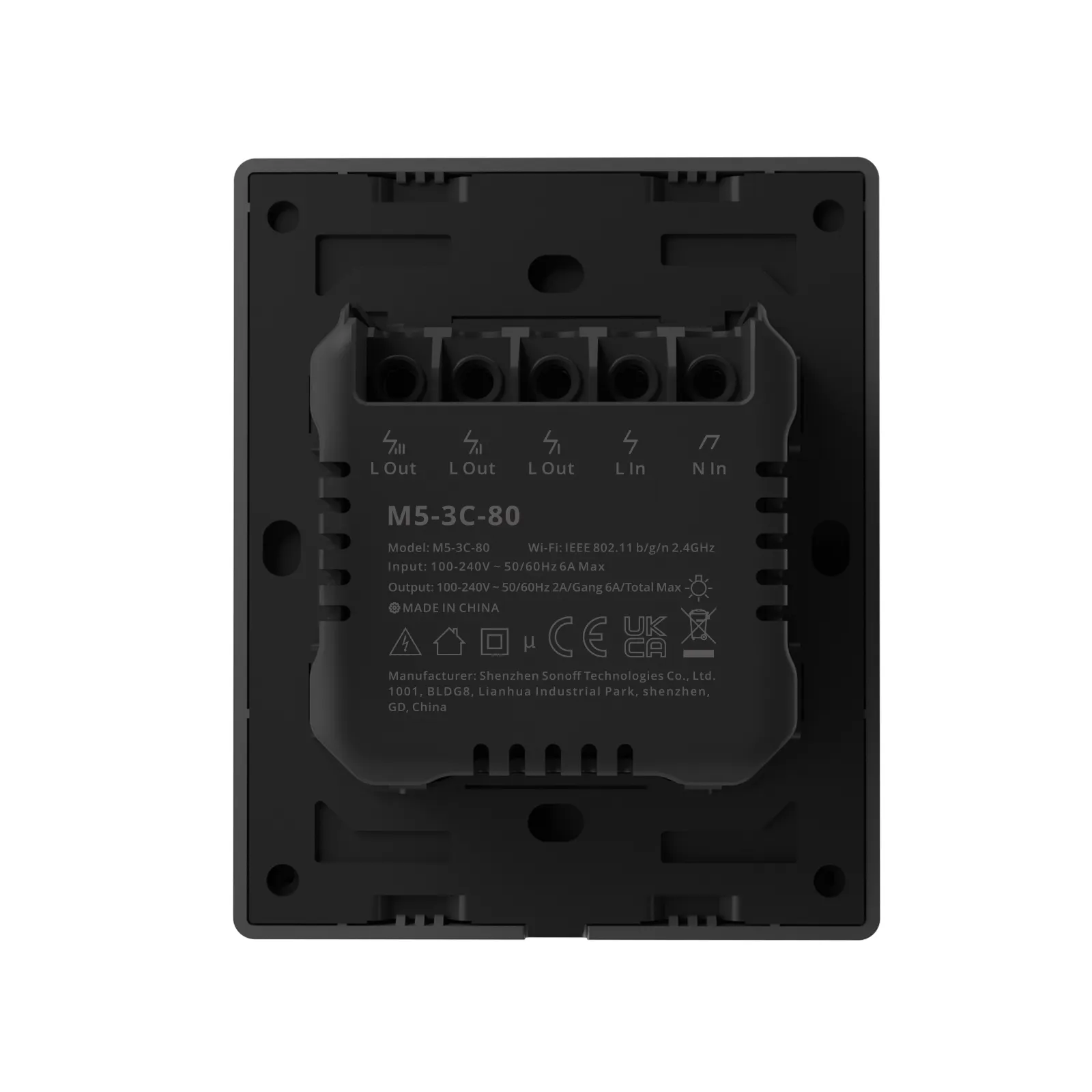 ITEAD SONOFF nuovo arrivo 80 tipo M5 1-3 Gang Smart Wall Light Switch pulsante eWeLink APP interruttore di controllo ricevitore