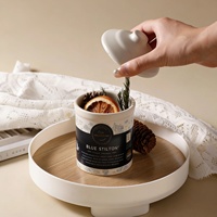 Coffrets cadeaux de diffuseurs d'huiles essentielles en céramique pour la maison, avec pierres naturelles et cristaux d'aromathérapie