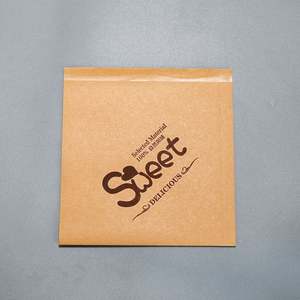 Custom Printed GreaseProof L-Shaped Triangle Shaped <b>Paper</b> Bag Double Open Pocket for Bread Waffle <b>Burger</b> Donuts-Coated for Food - Product Image 5