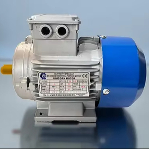 Motor Eléctrico de Inducción Trifásico de 0.5HP, Motor Industrial Compacto de Alta Eficiencia y Durabilidad, para Bomba, Compresor, Montaje en Pedestal - Product Image 6