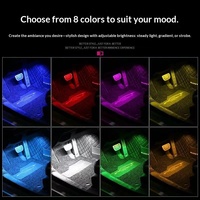 Éclairage d'ambiance RGB sans fil en forme d'étoile pour voiture, best-seller transfrontalier, avec télécommande pour les pieds, éclairage LED, indice de protection IP65