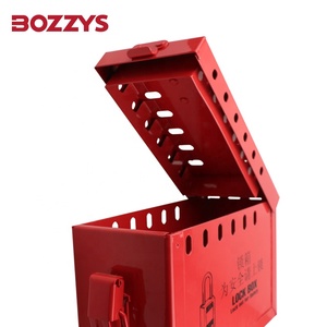 Caja de Seguridad Portátil de Acero BOZZYS OEM para Bloqueo LOTO, Candado Industrial para Puerta con 12 Ranuras para Llaves - Product Image 5