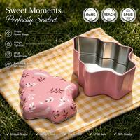 Boîte en métal personnalisée pour bonbons, qualité alimentaire LFGB, emballage cadeau, vente en gros, boîte cadeau pour biscuits de Noël
