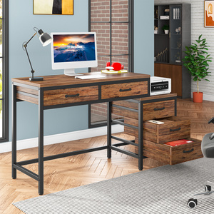 Bureaux d'<span class=keywords><strong>ordinateur</strong></span> Tribesigns à 5 tiroirs <span class=keywords><strong>pour</strong></span> la maison ou le bureau, avec armoire à tiroirs réversible, support d'<span class=keywords><strong>imprimante</strong></span> <span class=keywords><strong>pour</strong></span> petits espaces - Product Image 4