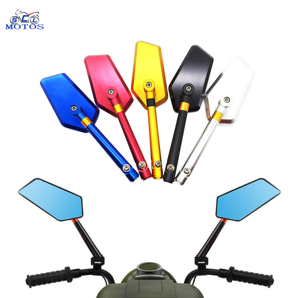 CNC Rearview Mirror Adjust 360 For Retrofit Motorcycle With M8 / M10 Screw